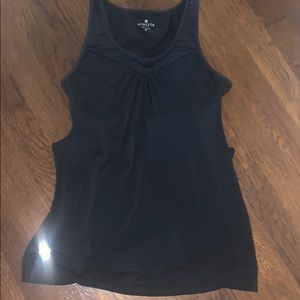 Athleta black tank with built in bra